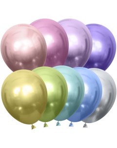 Воздушные шары Хром 100шт 25 см Мосшар
