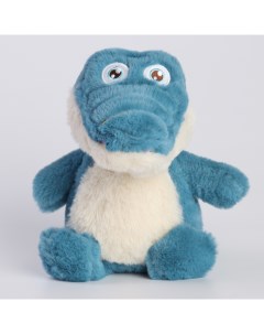 Мягкая игрушка Крокодил 22 см цвет синий Nobrand