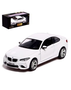 Машина металлическая BMW M2 COUPE 1 32 инерция открываются двери цвет белый Nobrand