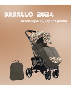 Коляска прогулочная Babalo Future 2024 леопардовый черная рама Baballo