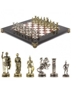 Шахматы подарочные Римские воины 28х28 см из лемезита и мрамора Lavochkashop