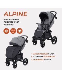 Коляска детская Alpine RA450 Grey 2024 6м Rant basic