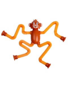 Развивающая игрушка Обезьянка с присосками цвета МИКС 24 шт Nobrand