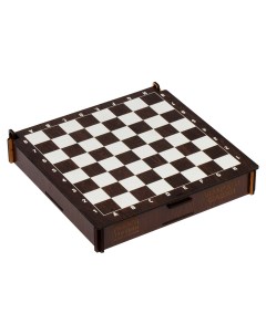 Игра настольная конструктор ТРИ СОВЫ Шахматы шашки ХДФ 21 2м картонная коробка 1с