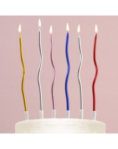 Свечи в торт Для твоего праздника разноцветные 10 шт Страна карнавалия