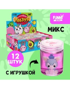 Лизун Кошечка цвета МИКС 12 шт Funny toys