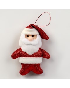 Мягкая игрушка Дед мороз на подвесе цвет МИКС Nobrand