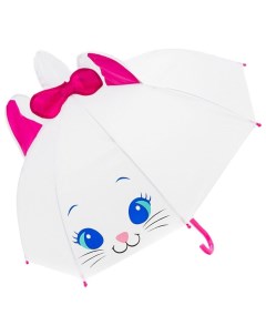 Зонт детский Киска 53568 белый розовый Mary poppins