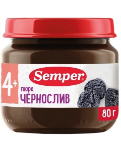 Пюре Чернослив 80 г с 4 месяцев 1 шт Semper