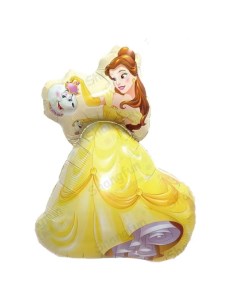 Воздушный шар фольгированный фигура принцесса Бэлль70 см Мосшар