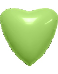 Шар фольгированный 19 Сердце цвет мистик фисташка Agura