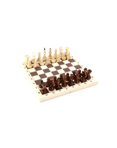 Шахматы обиходные лакированные в комплекте с доской Орлов P 1 Орловская ладья