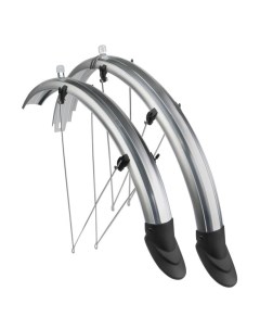 Комплект крыльев для велосипеда SP56A 5А F R 20 серебристый Stels