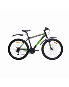 Велосипед Quest 26 размер рамы 20 цвет черно зеленый Аист