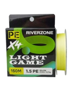 Шнур Light Game X4 PE 0 8 150м 6 1кг yellow Riverzone