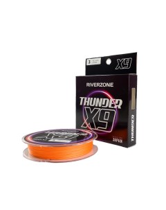 Шнур Thunder X9 150м PE 3 0 40lb orange Riverzone