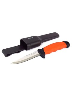 Нож туристический NFF042 Orange рукоять оранжевая с чёрными вставками блистер Nautilus