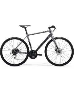 Велосипед Speeder 100 700C L 56 см тёмно серебрянный чёрный Merida