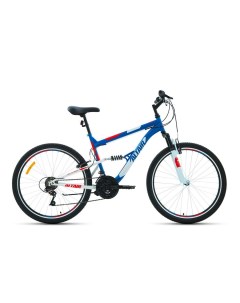 Велосипед MTB FS 26 1 0 2020 18 синий красный Altair