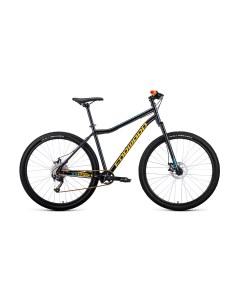 Велосипед Sporting X D 9 скоростей ростовка 17 чёрный золотой 29 Forward