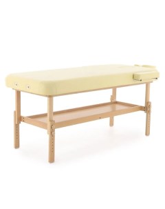 Стационарный массажный стол деревянный FIX MT2 цвет бежевый Med-mos