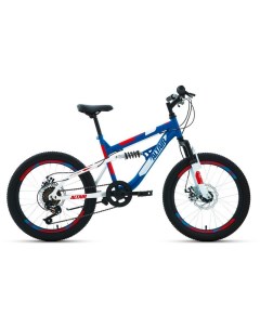 Детский велосипед MTB FS 20 Disc год 2021 цвет Синий Красный Altair