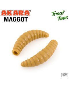 Приманка силиконовая мягкая TROUT TIME MAGGOT сыр MG1 6 445 CH F10 1 6 445 Akara