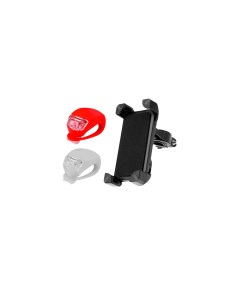 Фонари MCER211324 белый и красный и держатель для телефона Bike Holder Y11 2F Mobicent