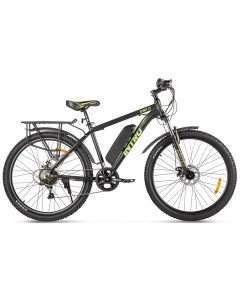 Электровелосипед INTRO Sport XT 2024 колеса 27 5 до 50км пробег черно зеленый Eltreco