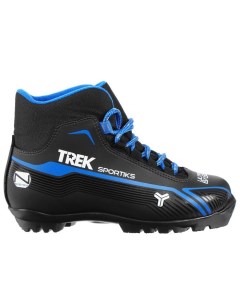 Ботинки лыжные Sportiks NNN ИК цвет черный лого синий размер 38 Trek