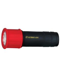 Туристический фонарь LED15001 A черный красный 1 режим Ultraflash