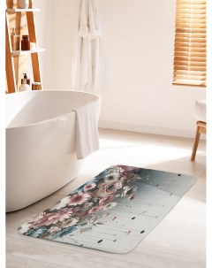 Коврик для ванной туалета Пастельные цветы bath_sd1436_60x100 Joyarty