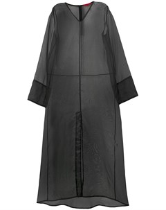 Rouge margaux длинное многослойное платье из органзы 36 черный Rouge margaux