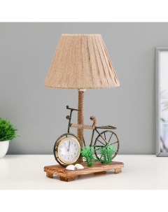 Настольная лампа с часами Велосипед Е14 15Вт 19х18х35 см Risalux