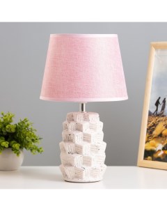 Настольная лампа Айрис Е14 40Вт розовый 20х20х33 см Risalux