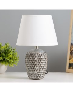 Настольная лампа Пина Е14 40Вт светло серый 17 5х17 5х26 см Risalux