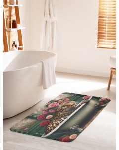 Коврик для ванной туалета Леопард в ванне bath_429938_60x100 Joyarty