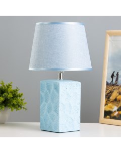Настольная лампа Ариэль Е14 40Вт голубой 20х20х33 см Risalux