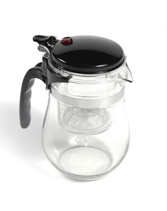 Стеклянный заварочный чайник HP0034 Mate Tea Cup с кнопкой 500 мл Baziator