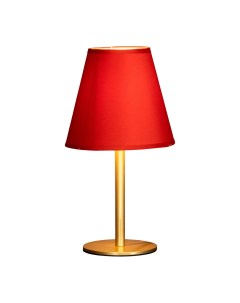 Настольная лампа Золотой абажур красный MA 40431 G R E14 15 Вт Maesta