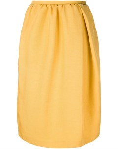 Rochas юбка с присборенной талией 44 желтый Rochas