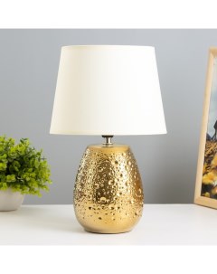 Настольная лампа Беата Е14 40Вт золото 21х21х32 см Risalux
