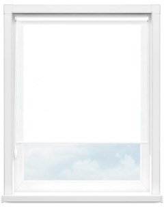 Рулонная штора Плэйн 87x160 см белоснежный PLR 011 Окна стиль