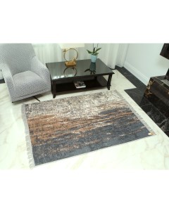 Ковер коричневый 120х180 см двусторонний безворсовый килим Giz home