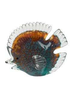 Фигурка декоративная Рыба стеклянная 13x16x7 5 см Remecoclub