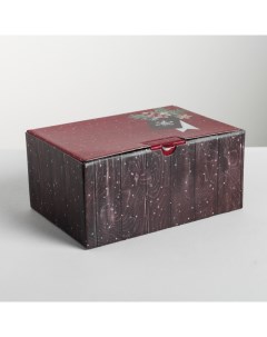Складная коробка Тепла и уюта 22x15x10 см Nobrand