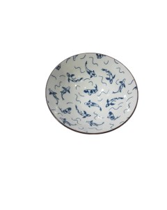Тарелка Japanese Collection Очарование глубокая цвет белый синий D20см Homium