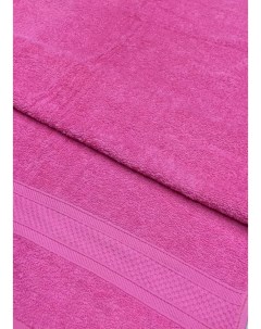 Полотенце махровое с бордюром Ярко розовый 70х140 100 Хлопок Текс-дизайн