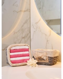 Подарочное полотенце 30X30 6 Пр Home Grey Розовый Белый Arya