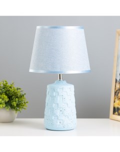 Настольная лампа Асфея Е14 40Вт голубой 20х20х33 см Risalux